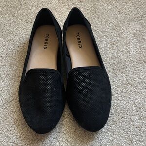 Torrid Black Perforated Flats
